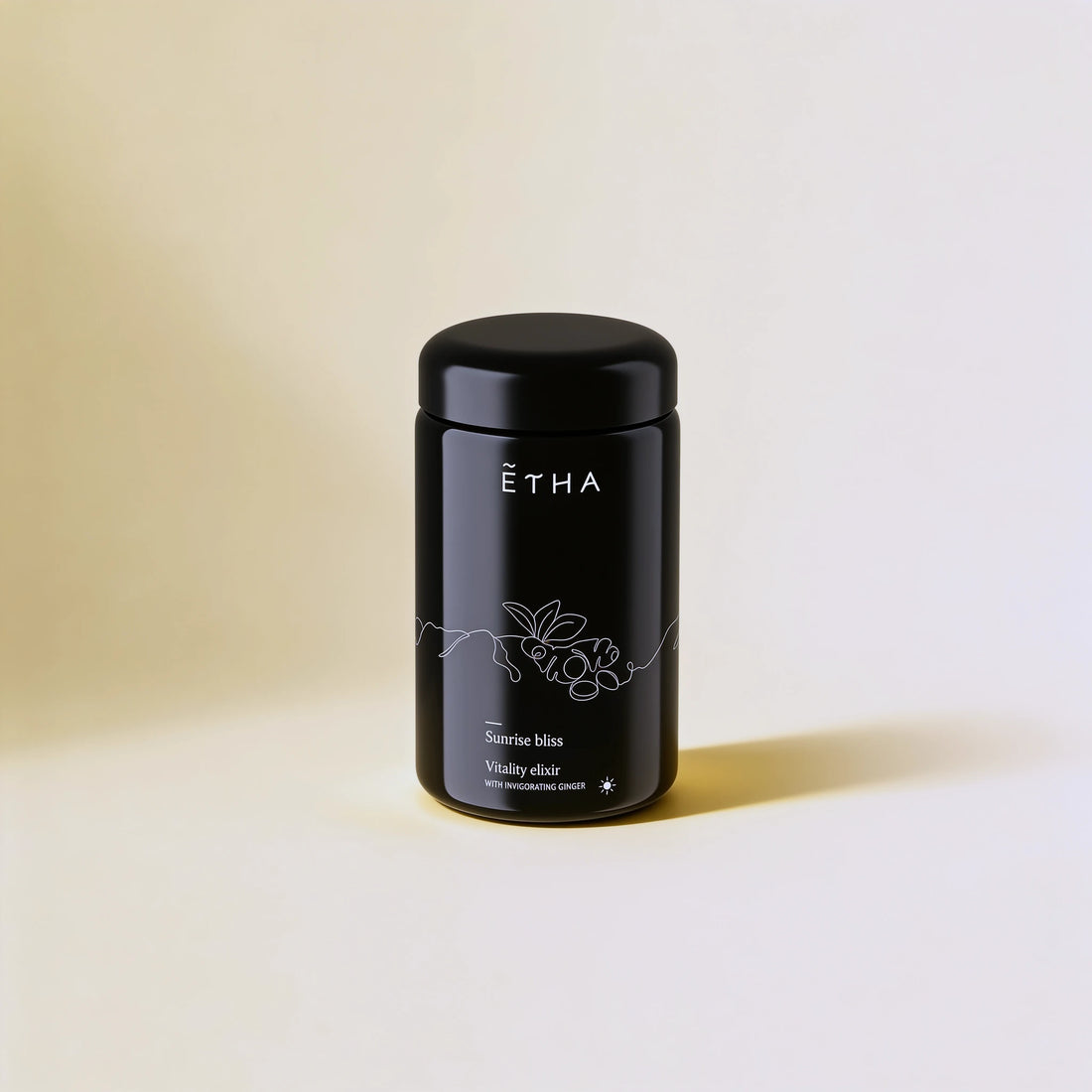 ETHA tea jar, Vata Vitality Elixir blend, top view
