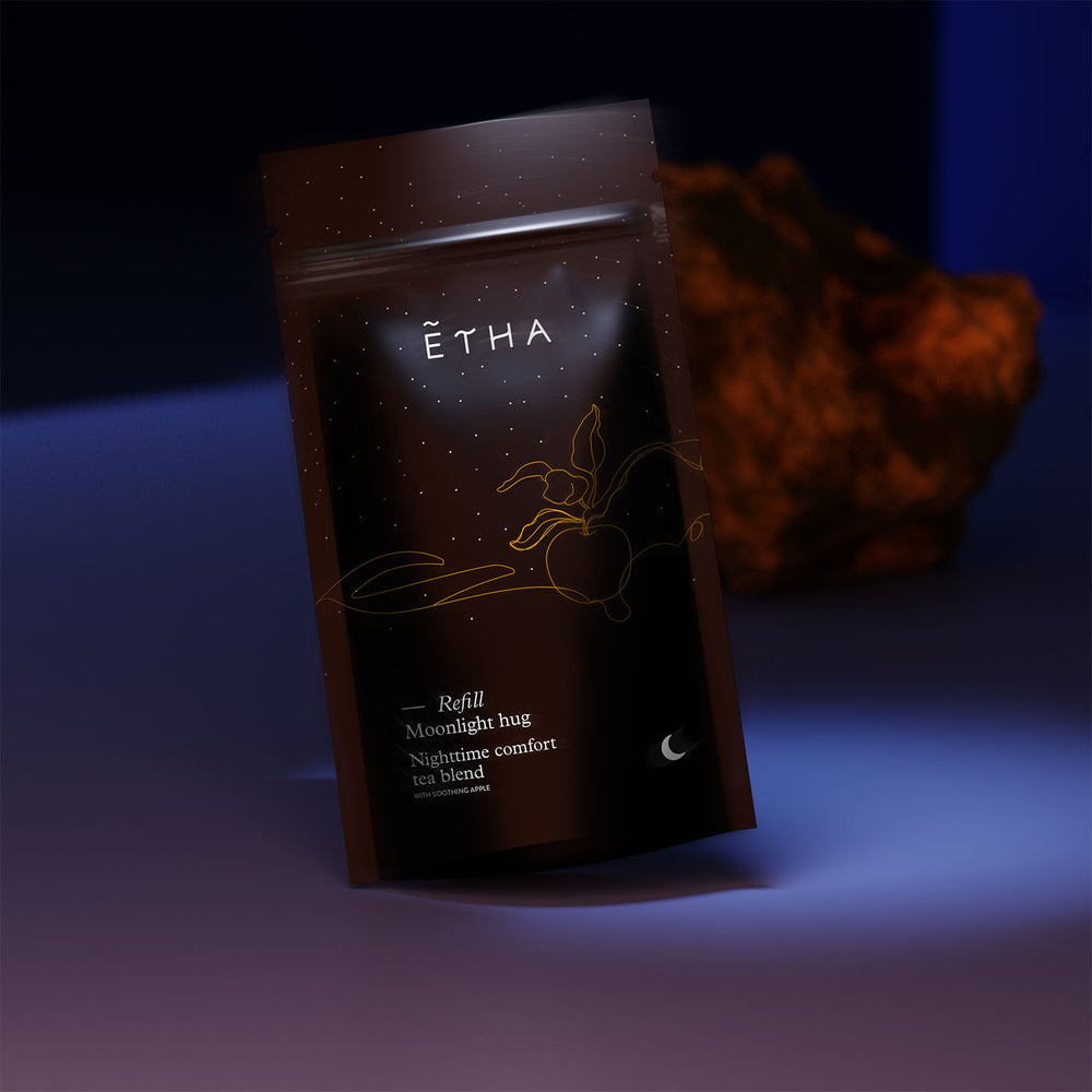 ETHA Vata Nighttime Comfort tea for the Moonlight Hug evening ritual