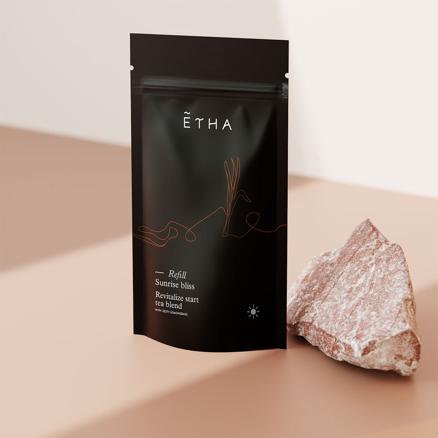 ETHA Pitta Revitalize Start tea for the Sunrise Bliss morning ritual