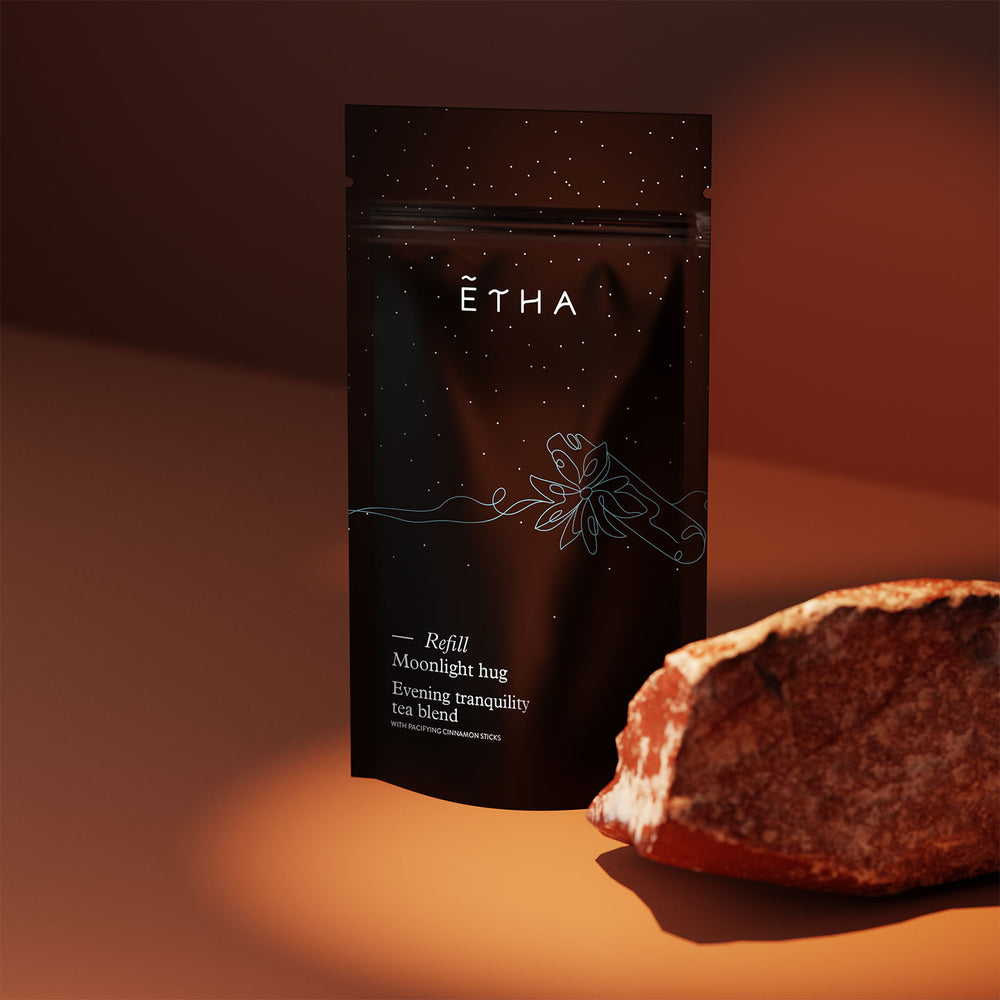 ETHA Pitta Evening Tranquility tea for the Moonlight Hug evening ritual