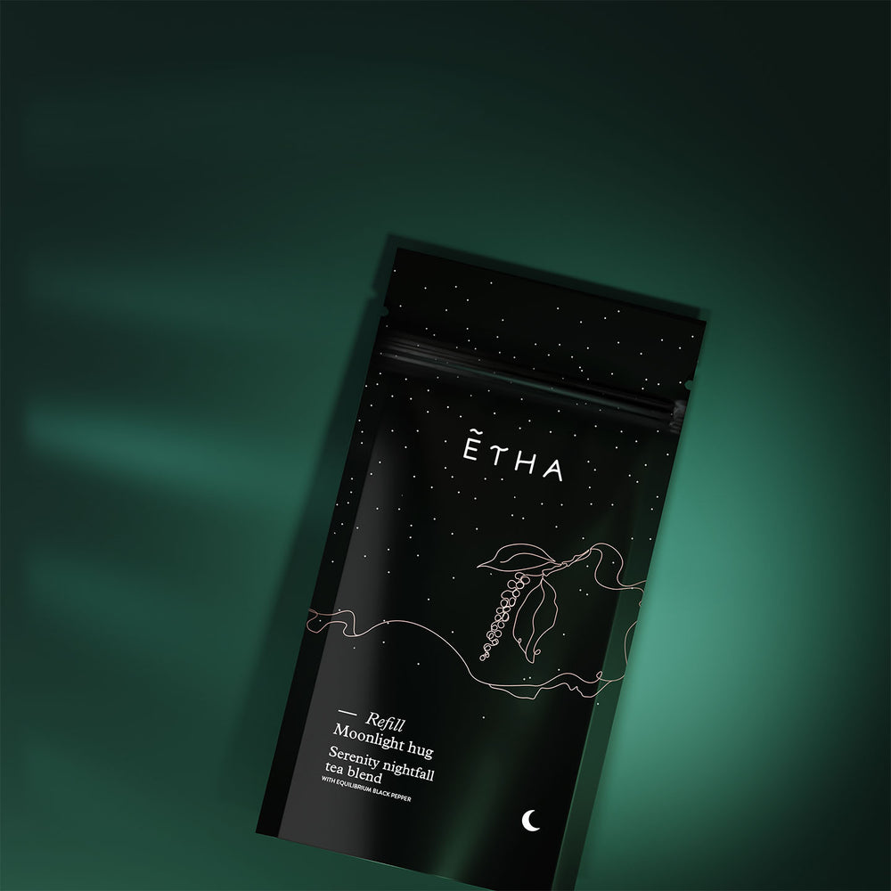ETHA Kapha Serenity Nightfall tea for the Moonlight Hug evening ritual