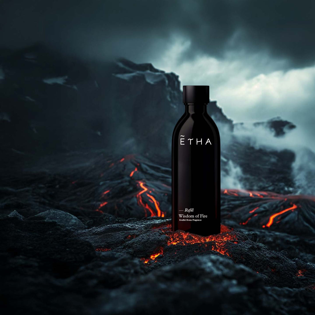 ETHA Wisdom of Fire diffuser refill oil, styled shot